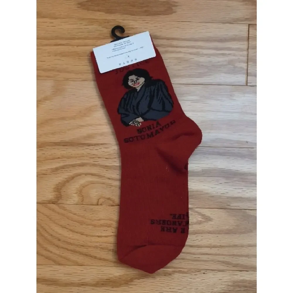 Maggie Stern Stitches Justice Sotomayor Socks NWT